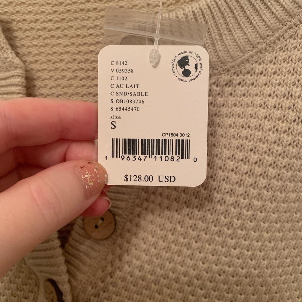 Free People Hailee Sweater Set Au Lait Small - Picture 6 of 6